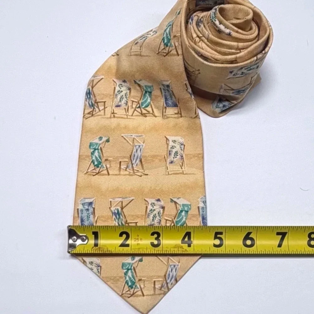 Tommy Bahama All Silk Beach Chair‎ Print Tie Made in USA
